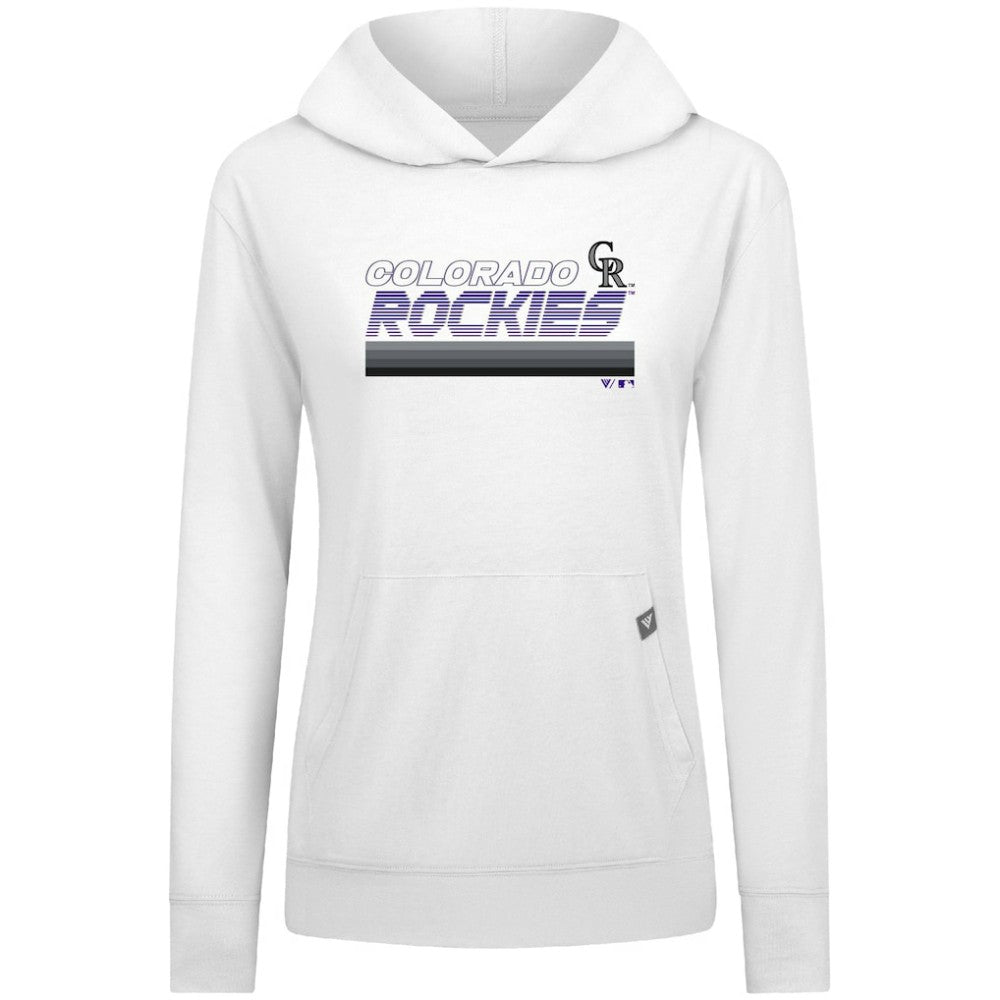 Colorado Rockies Levelwear Women's Relay Breaker Pullover Hoodie Sale