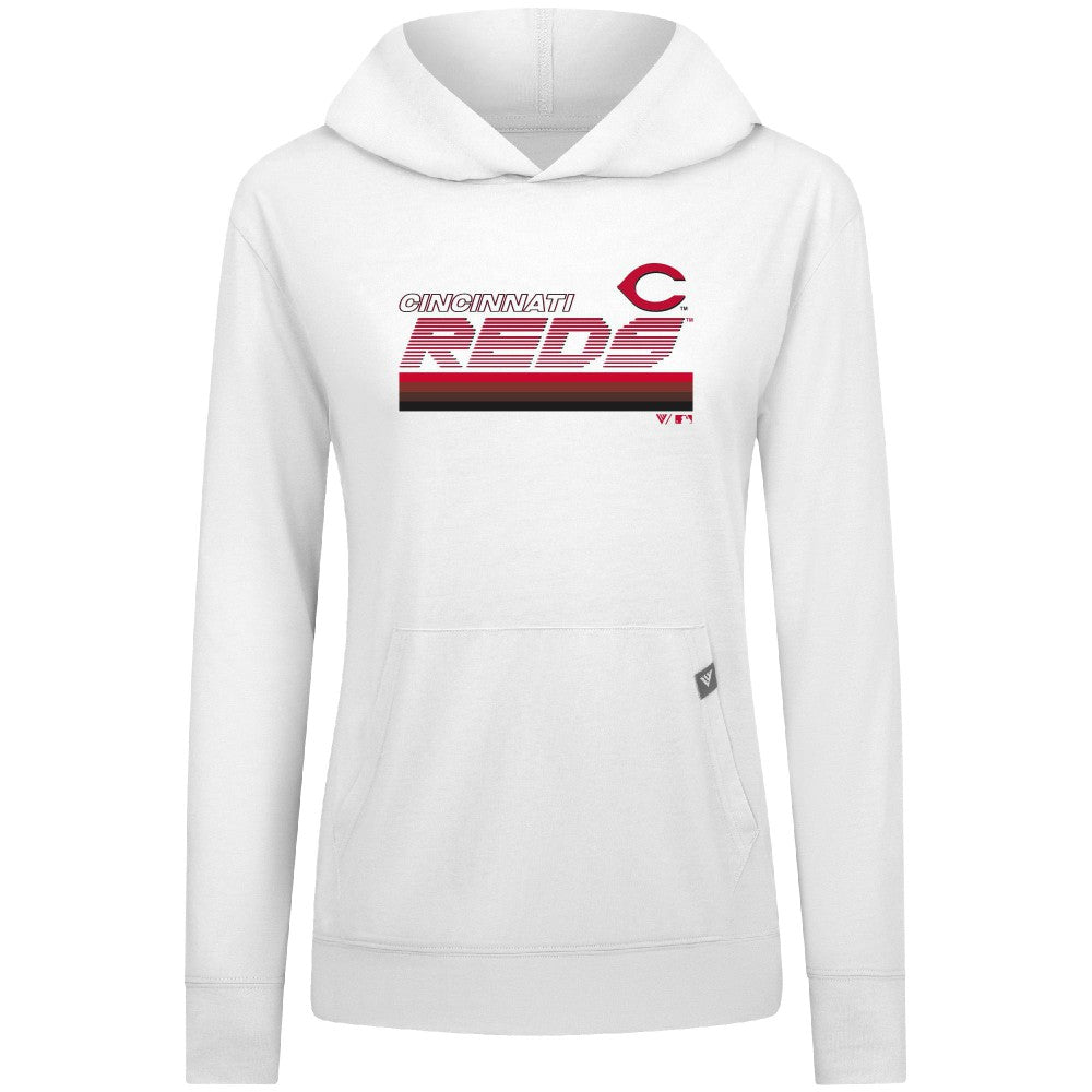 Cincinnati Reds Levelwear Women's Relay Breaker Pullover Hoodie for sale