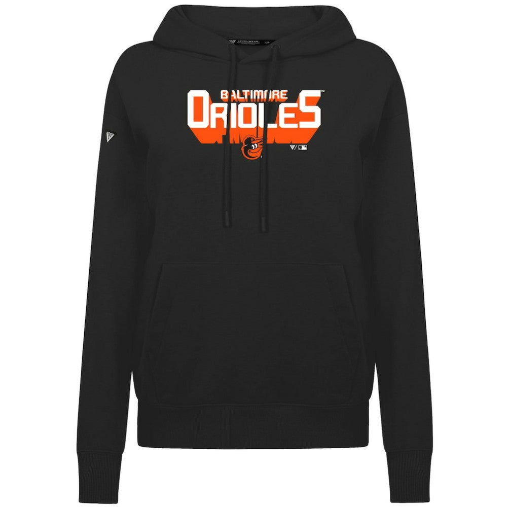 Baltimore Orioles Levelwear Women's Adorn Retro 3D Pullover Hoodie Clearance