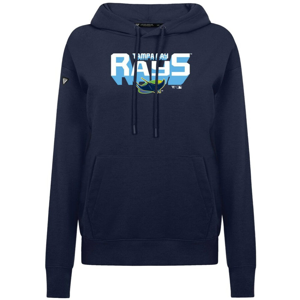 Tampa Bay Rays Levelwear Women's Adorn Retro 3D Pullover Hoodie Clearance