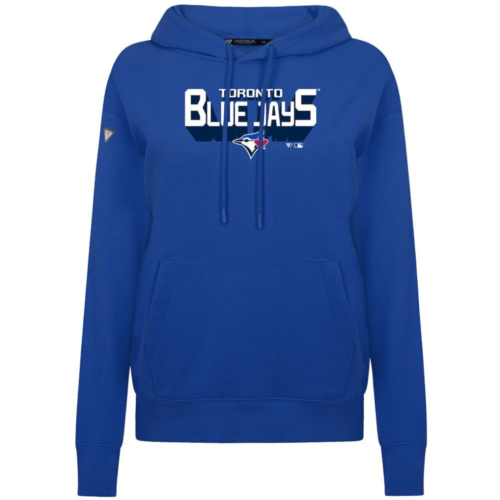 Toronto Blue Jays Levelwear Women's Adorn Retro 3D Pullover Hoodie Lifestyle