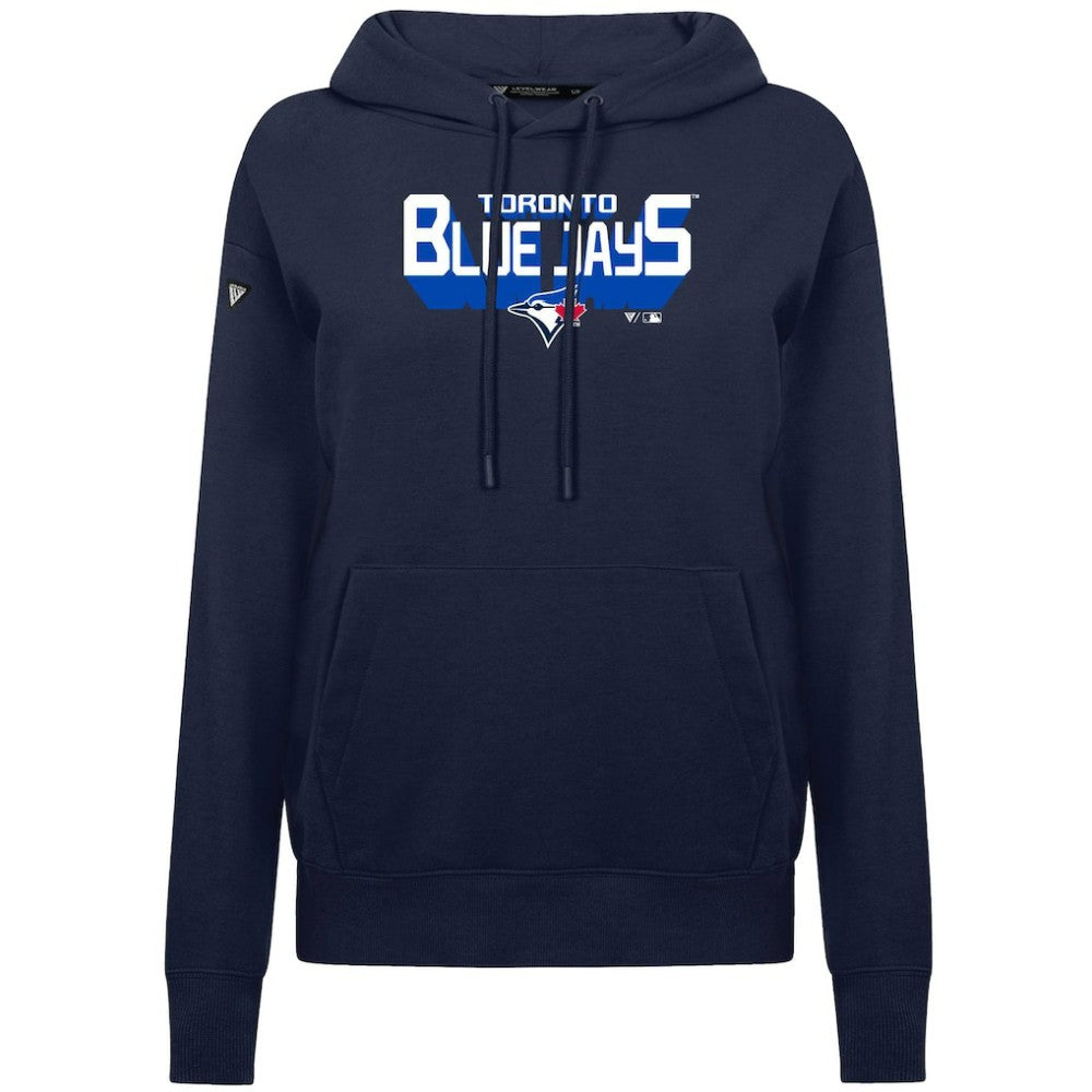Toronto Blue Jays Levelwear Women's Adorn Retro 3D Pullover Hoodie Online