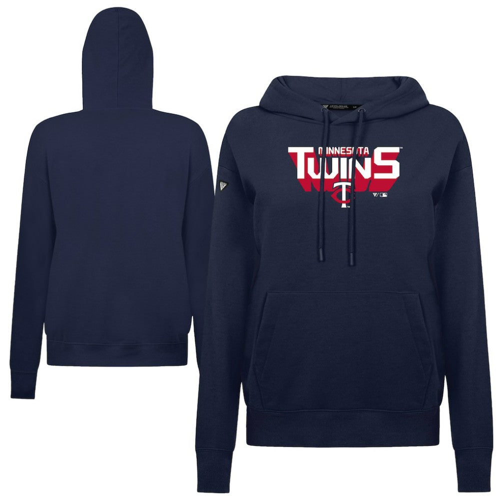 Minnesota Twins Levelwear Women's Adorn Retro 3D Pullover Hoodie discount