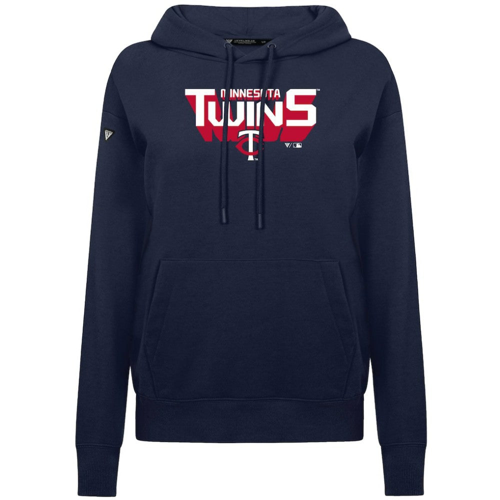 Minnesota Twins Levelwear Women's Adorn Retro 3D Pullover Hoodie discount