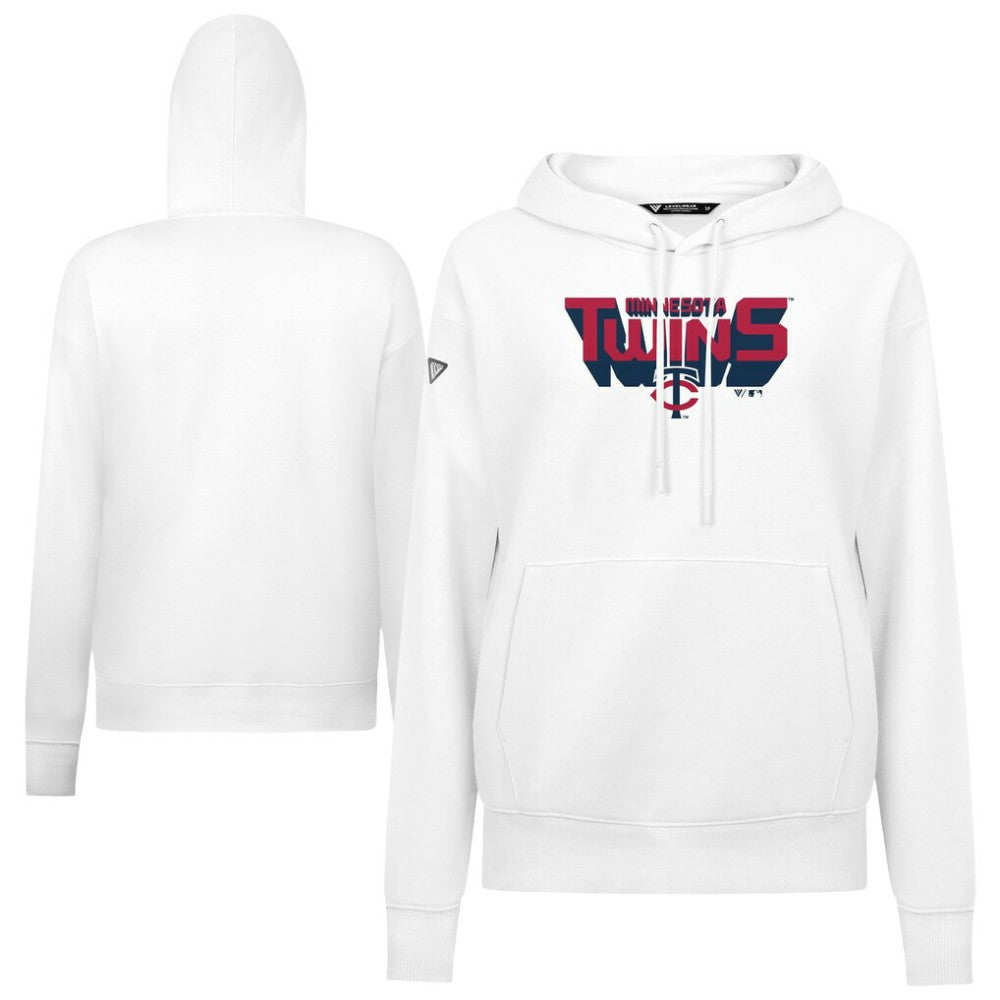 Minnesota Twins Levelwear Women's Adorn Retro 3D Pullover Hoodie On Sale