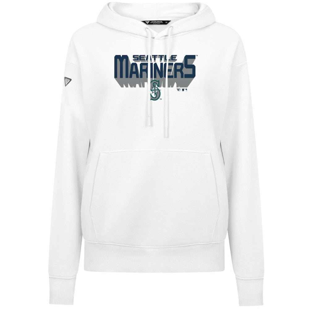 Seattle Mariners Levelwear Women's Adorn Retro 3D Pullover Hoodie On Sale