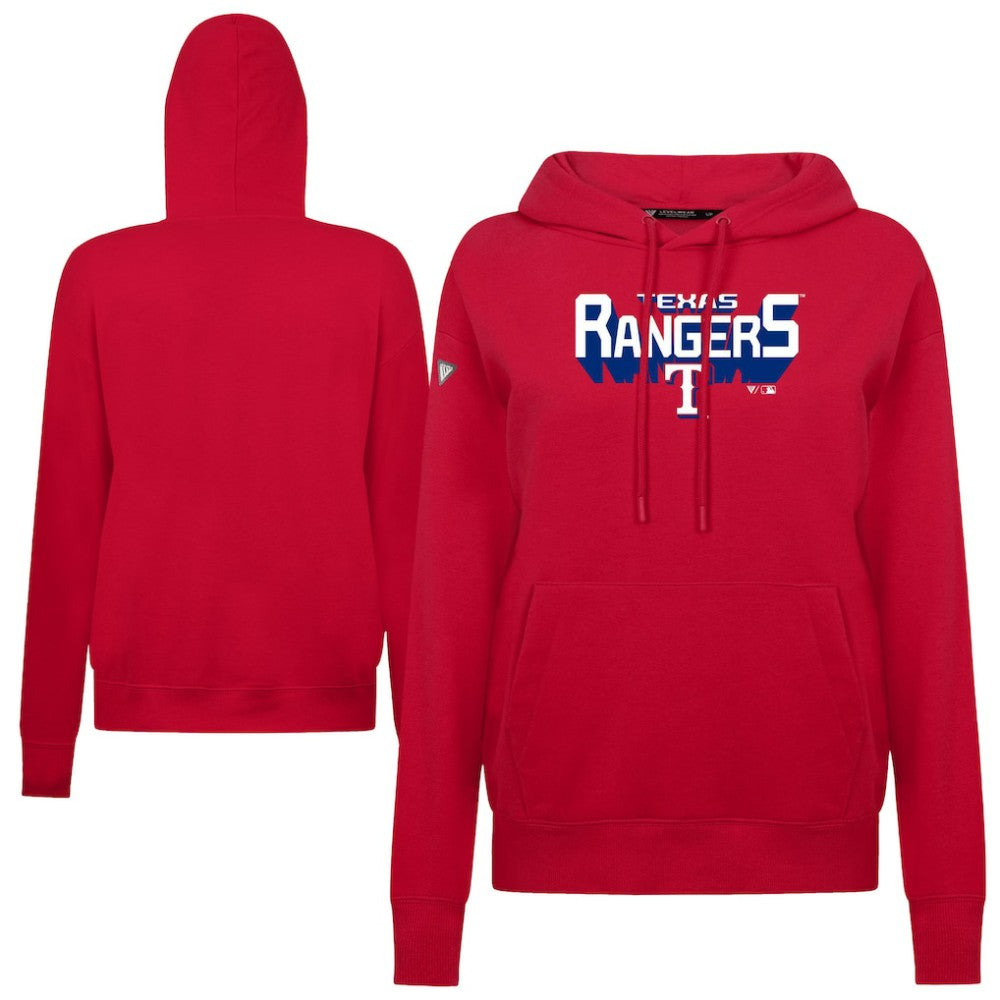 Texas Rangers Levelwear Women's Adorn Retro 3D Pullover Hoodie Clearance