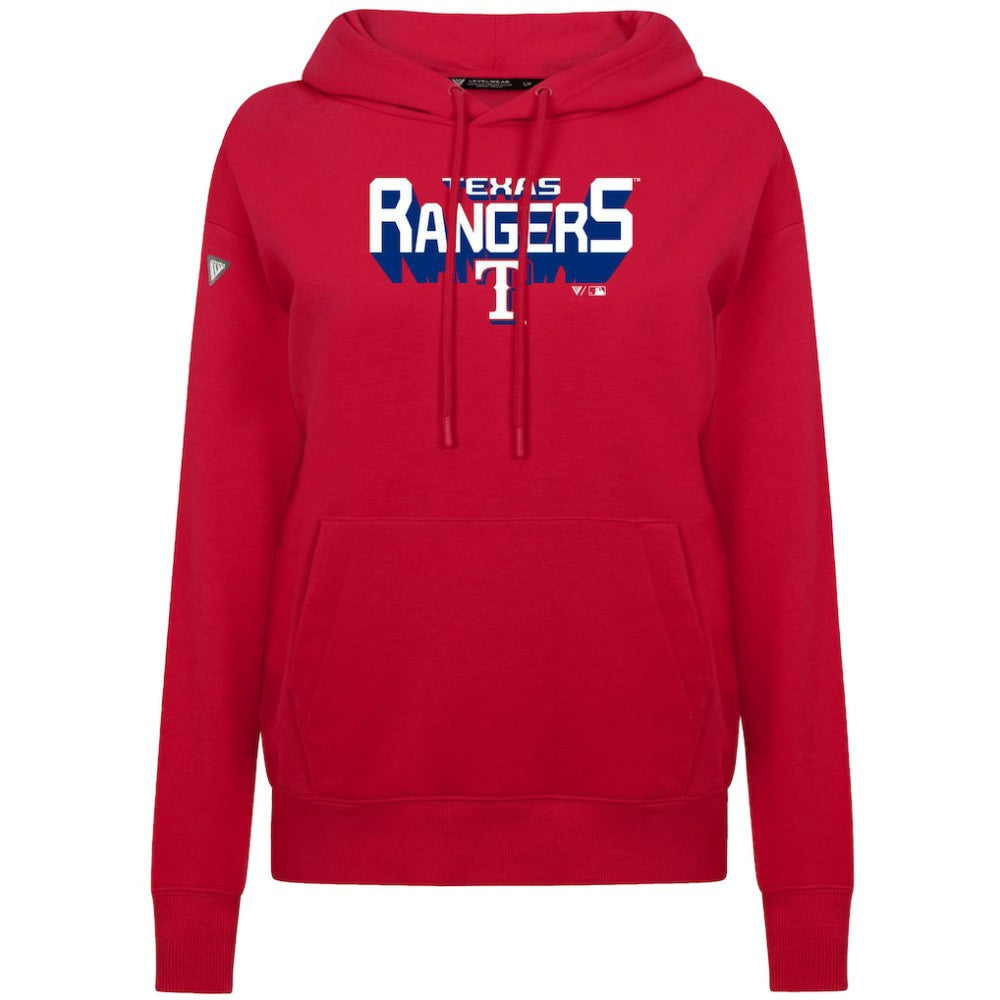 Texas Rangers Levelwear Women's Adorn Retro 3D Pullover Hoodie Clearance