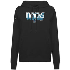 Miami Marlins Levelwear Women's Adorn Retro 3D Pullover Hoodie Sale