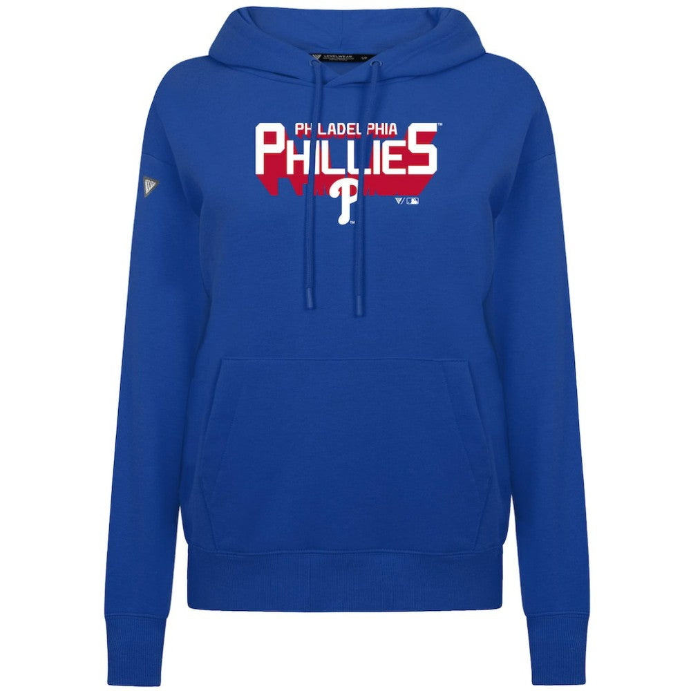 Philadelphia Phillies Levelwear Women's Adorn Retro 3D Pullover Hoodie On Sale
