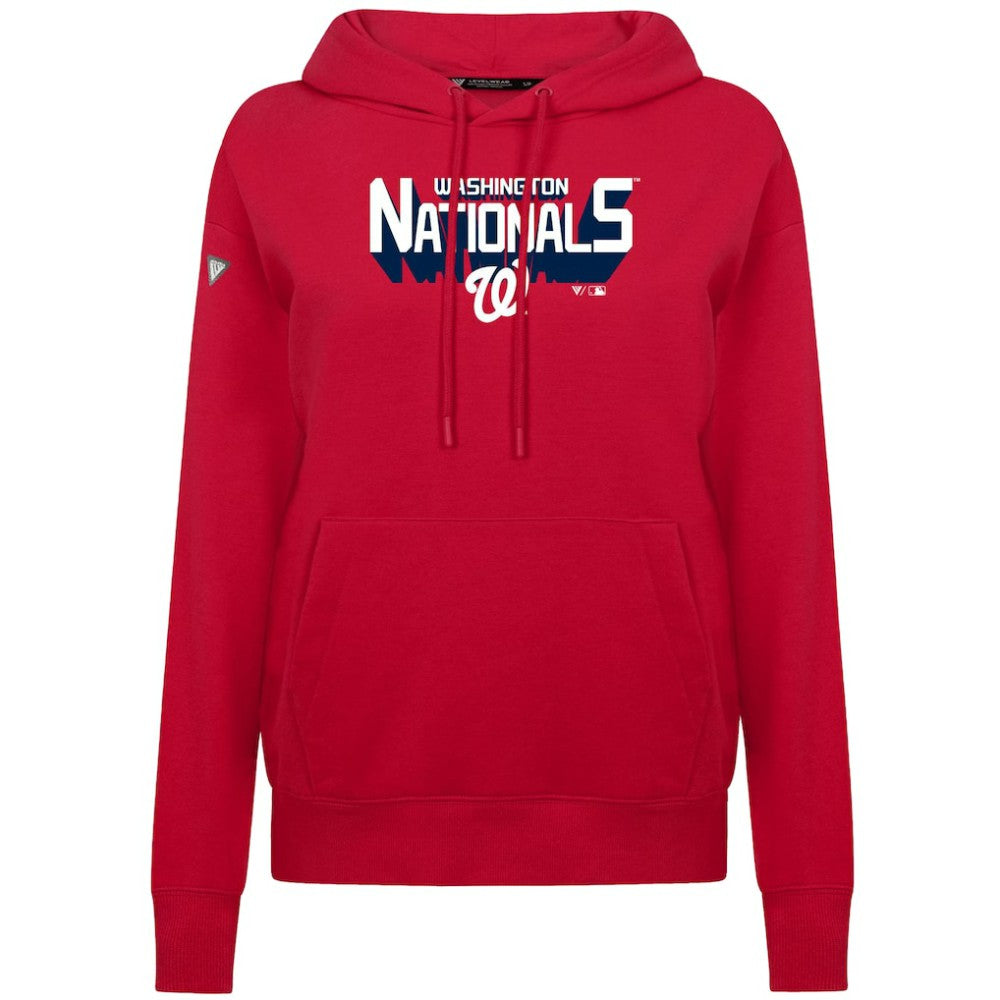 Washington Nationals Levelwear Women's Adorn Retro 3D Pullover Hoodie Lifestyle