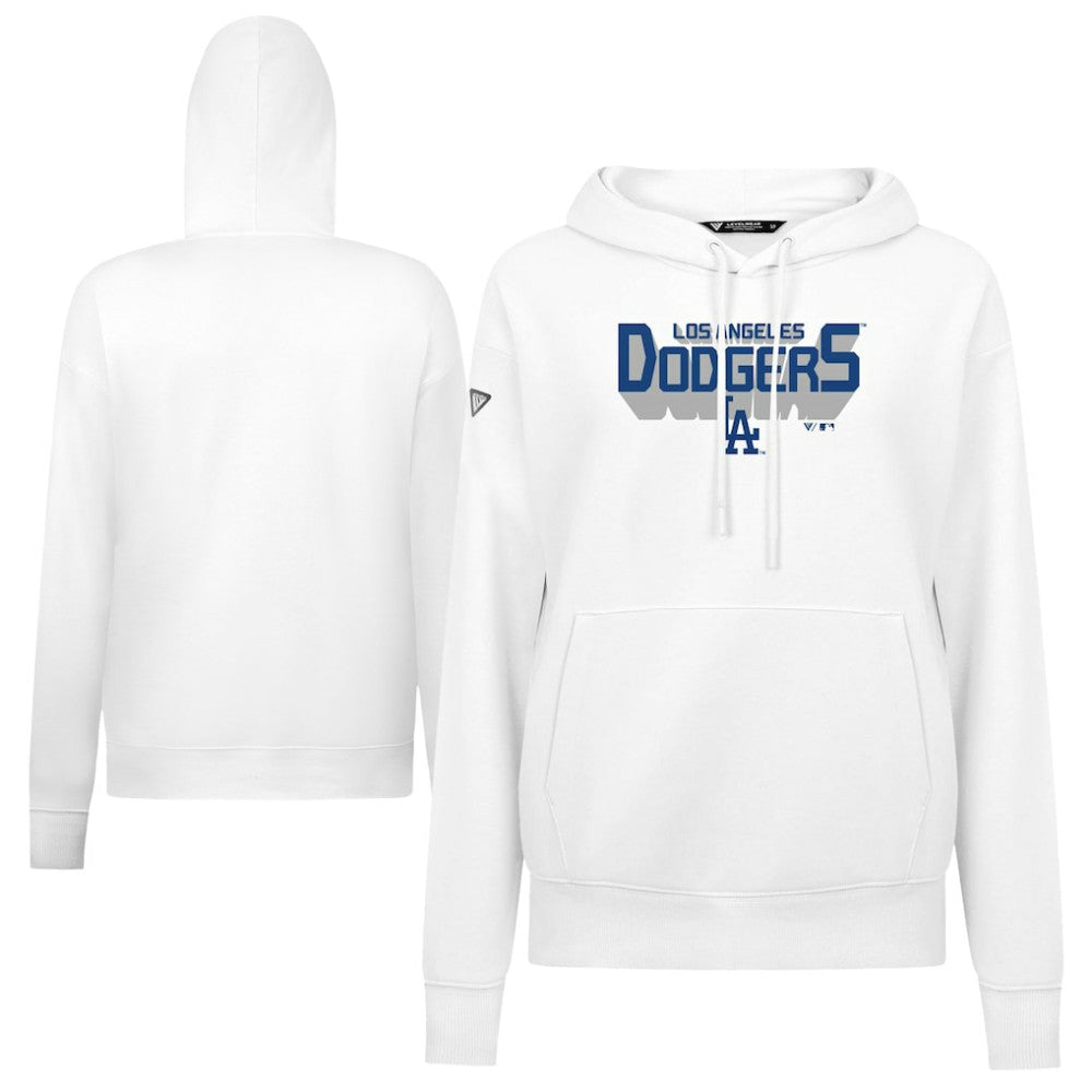 Los Angeles Dodgers Levelwear Women's Adorn Retro 3D Pullover Hoodie Sale