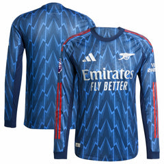 Adidas Arsenal 2025/26 Away Long Sleeve Jerseys with Patch - Blue