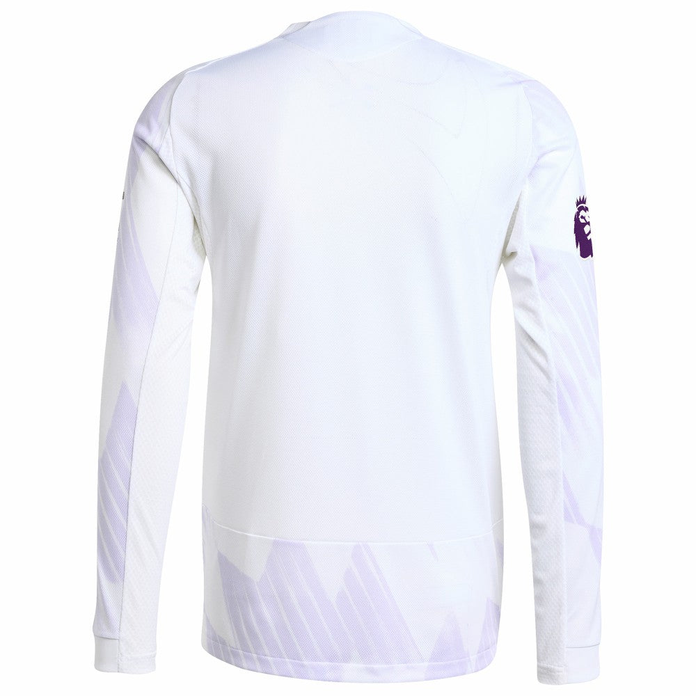 Adidas Manchester United 2025/26 Away Long Sleeve Jerseys - White