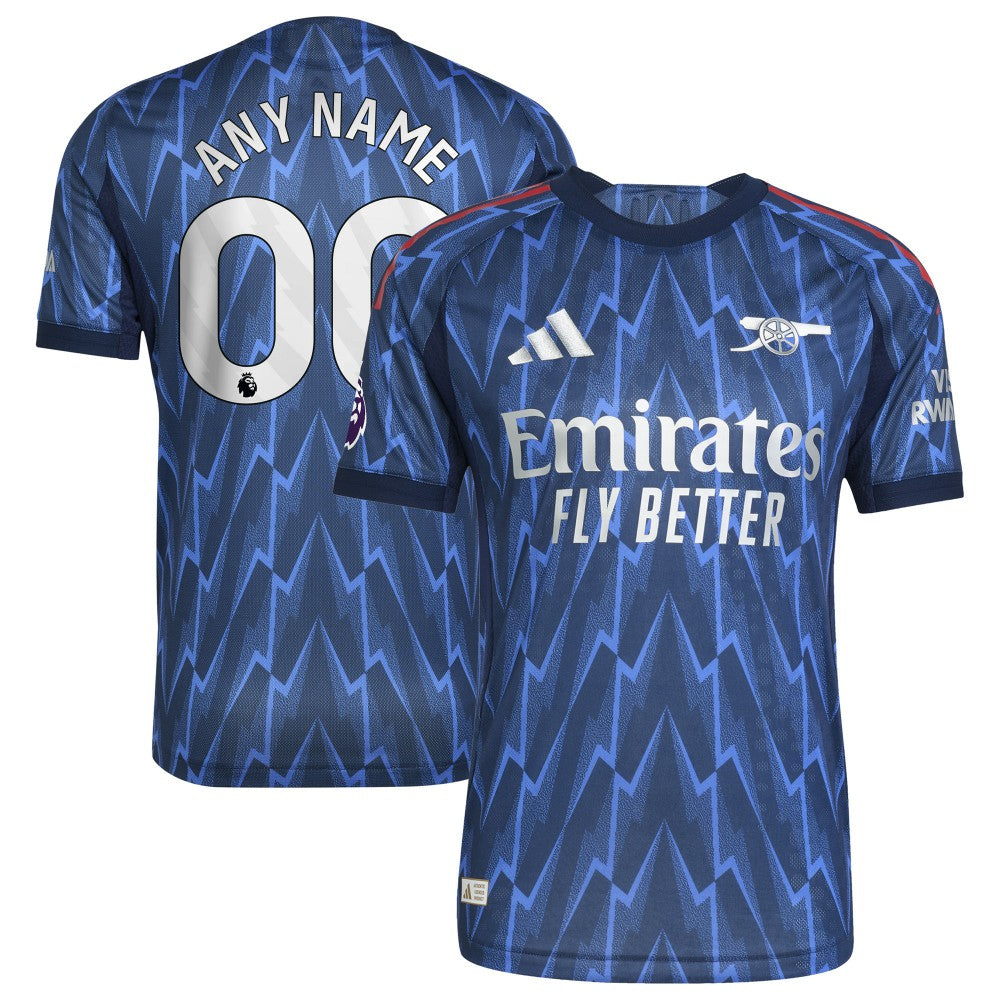 Adidas Arsenal 2025/26 Away Custom Jerseys - Blue