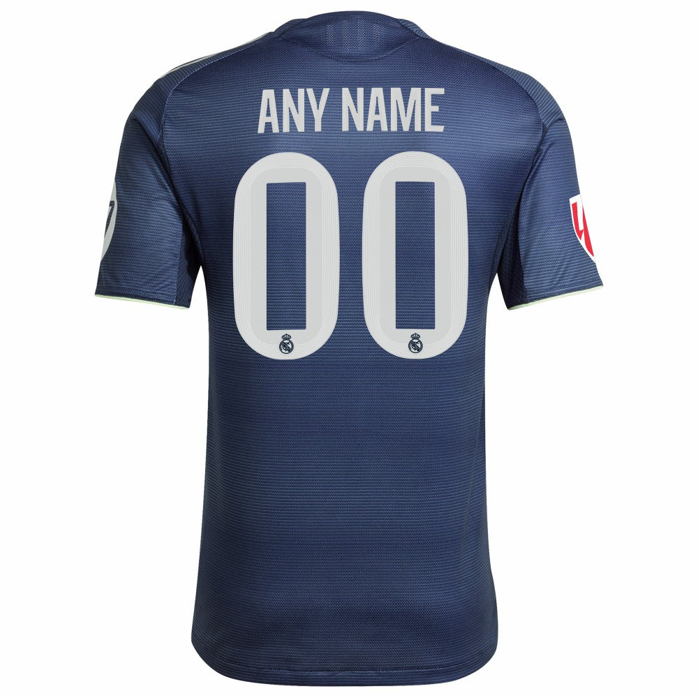 Adidas Real Madrid 2025/26 Away Custom Jerseys - Blue