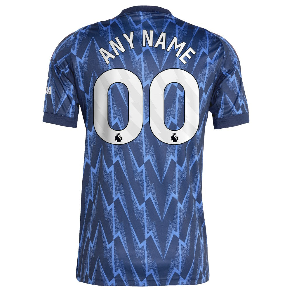 Adidas Arsenal 2025/26 Away Replica Custom Jerseys - Blue