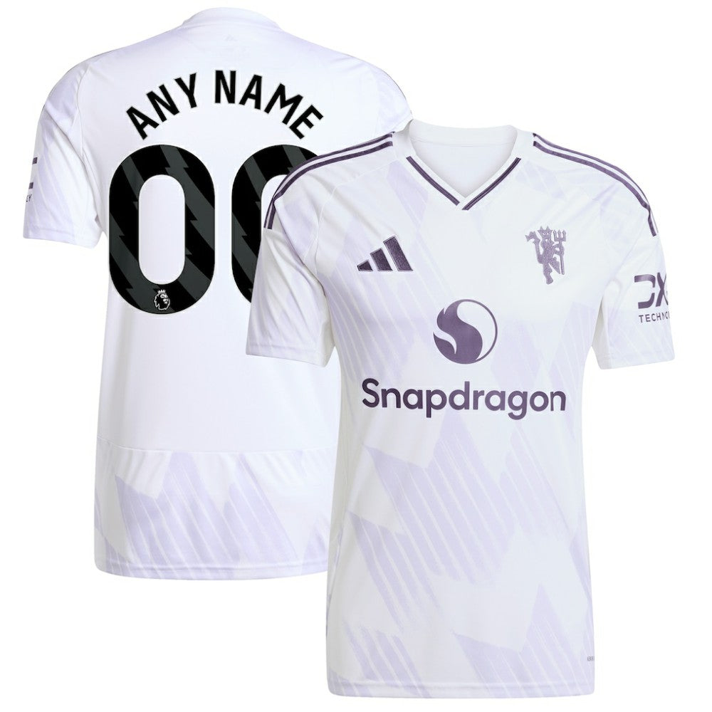 Adidas Manchester United 2025/26 Away Replica Custom Jerseys - White