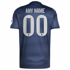 Adidas Real Madrid 2025/26 Away Replica Custom Jerseys - Blue