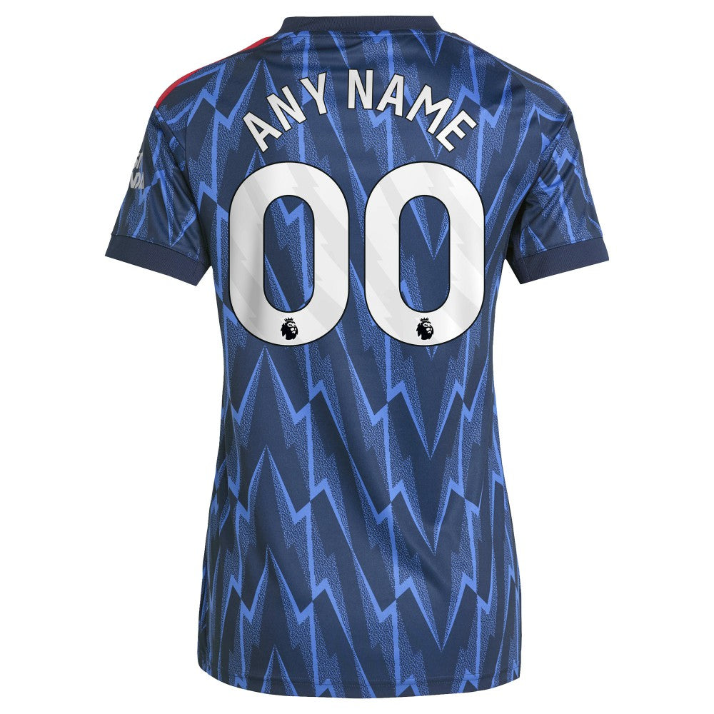 Adidas Arsenal Women's 2025/26 Away Replica Custom Jerseys - Blue