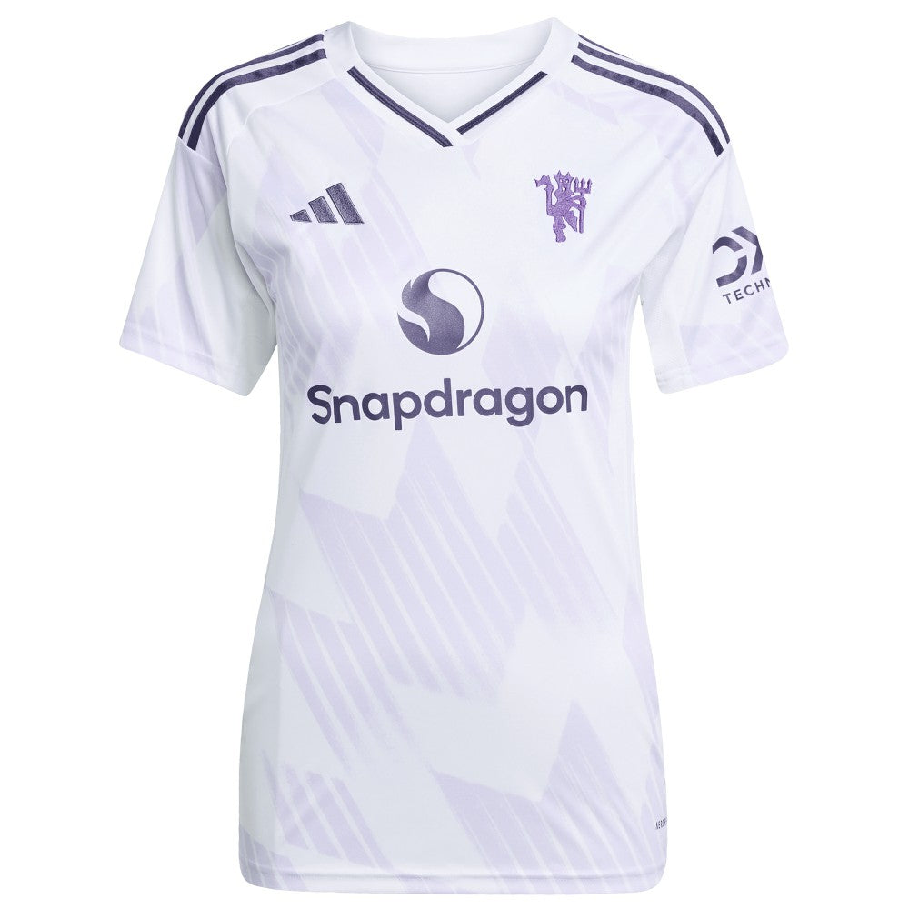 Adidas Manchester United Women's 2025/26 Away Replica Custom Jerseys - White