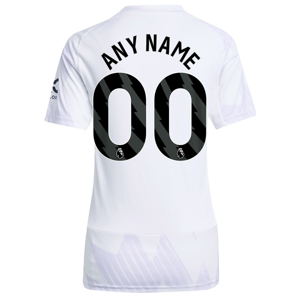 Adidas Manchester United Women's 2025/26 Away Replica Custom Jerseys - White