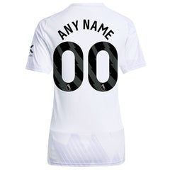 Adidas Manchester United Women's 2025/26 Away Replica Custom Jerseys - White