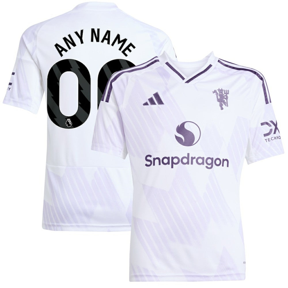Adidas Manchester United Youth 2025/26 Away Replica Custom Jerseys - White