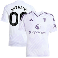 Adidas Manchester United Youth 2025/26 Away Replica Custom Jerseys - White