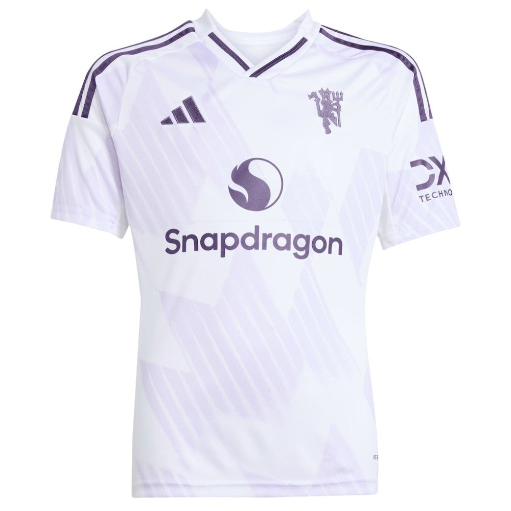 Adidas Manchester United Youth 2025/26 Away Replica Custom Jerseys - White