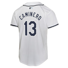 Junior Caminero Tampa Bay Rays Nike Youth Home Player Game Jersey Lifestyle
