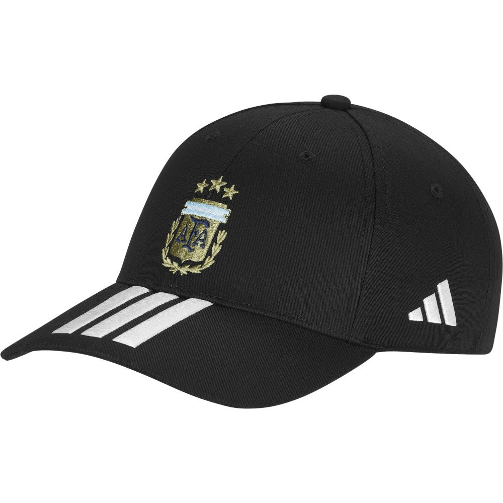 Adidas Argentina National Team Unisex FIFA x World Cup Team Baseball Adjustable Hat - Black