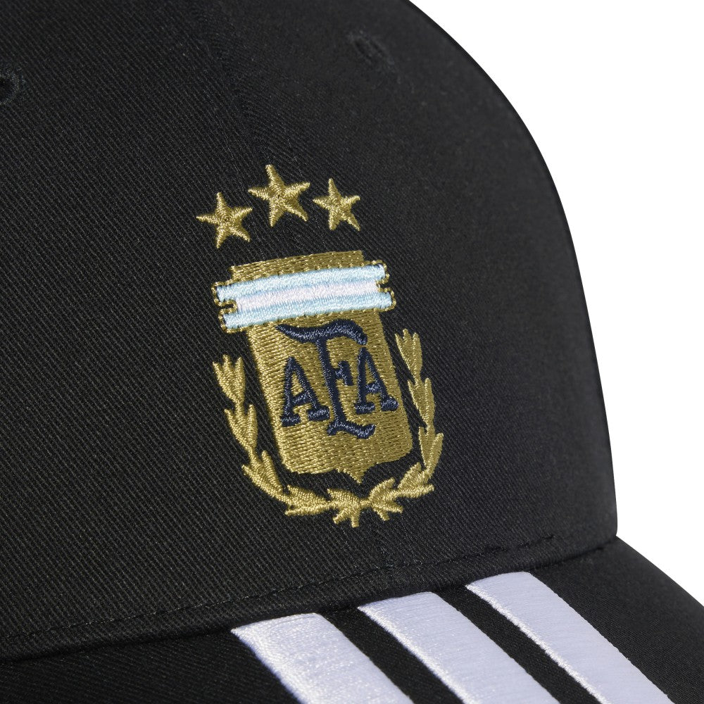 Adidas Argentina National Team Unisex FIFA x World Cup Team Baseball Adjustable Hat - Black