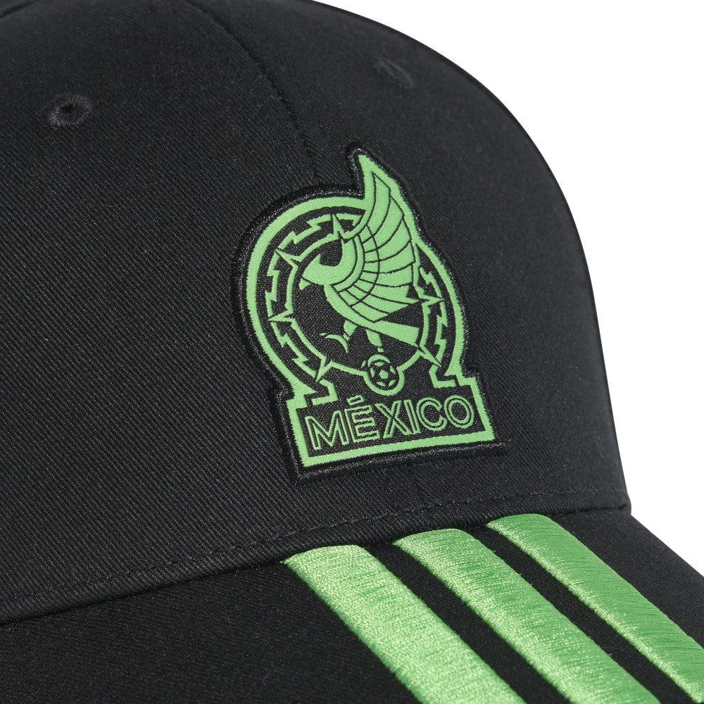 Adidas Mexico National Team Unisex FIFA x World Cup 2026 3 Stripes Baseball Adjustable Hat - Black