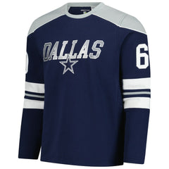 Dallas Cowboys G-III Sports by Carl Banks Adaptive Lord Stanley Crewneck Sweatshirt Navy - NFL