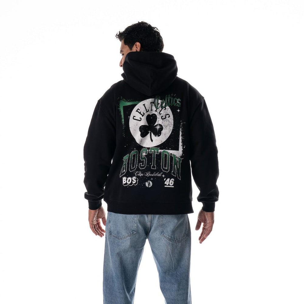 NBA - Boston Celtics The Wild Collective Unisex Splatter Premium Hoodie - Black