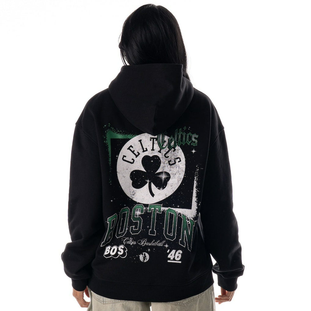 NBA - Boston Celtics The Wild Collective Unisex Splatter Premium Hoodie - Black