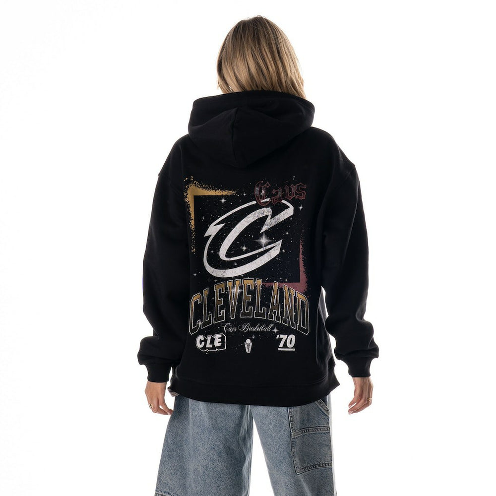 NBA - Cleveland Cavaliers The Wild Collective Unisex Splatter Premium Hoodie - Black