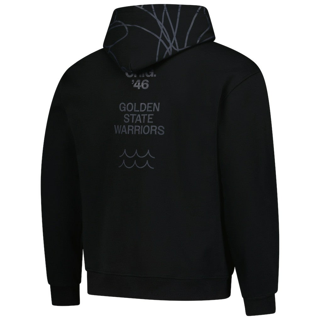 NBA - Golden State Warriors The Wild Collective Unisex Blackout Hoodie