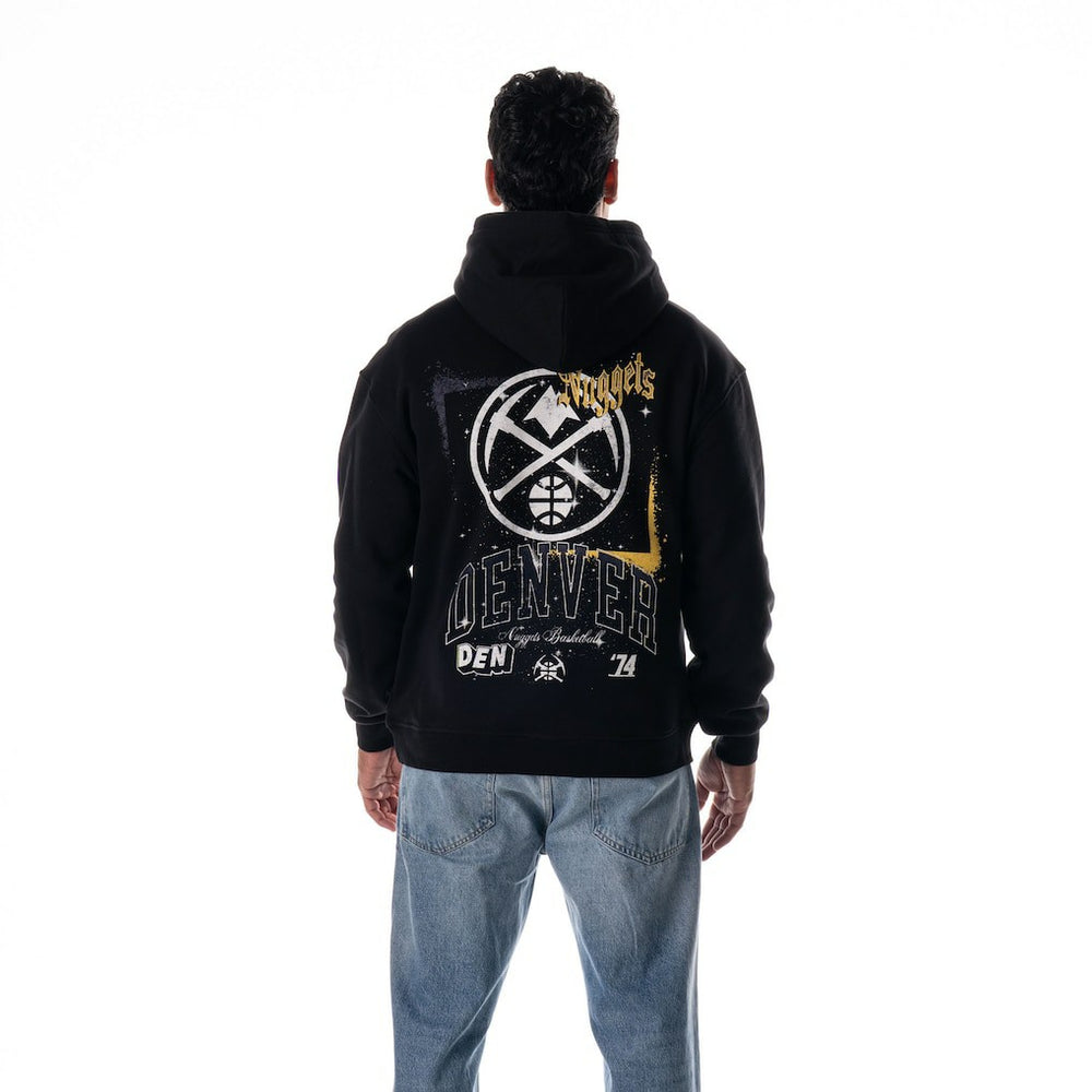 NBA - Denver Nuggets The Wild Collective Unisex Splatter Premium Hoodie - Black