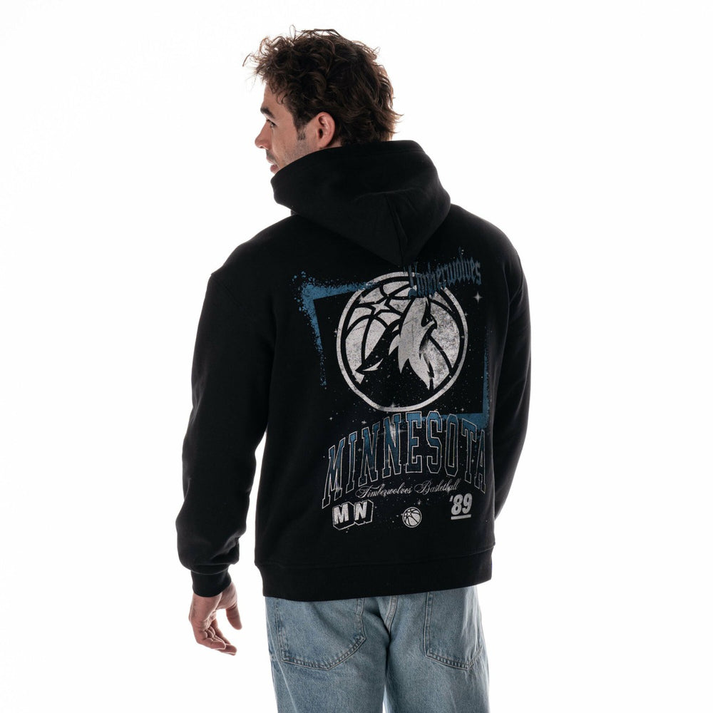 NBA - Minnesota Timberwolves The Wild Collective Unisex Splatter Premium Hoodie - Black