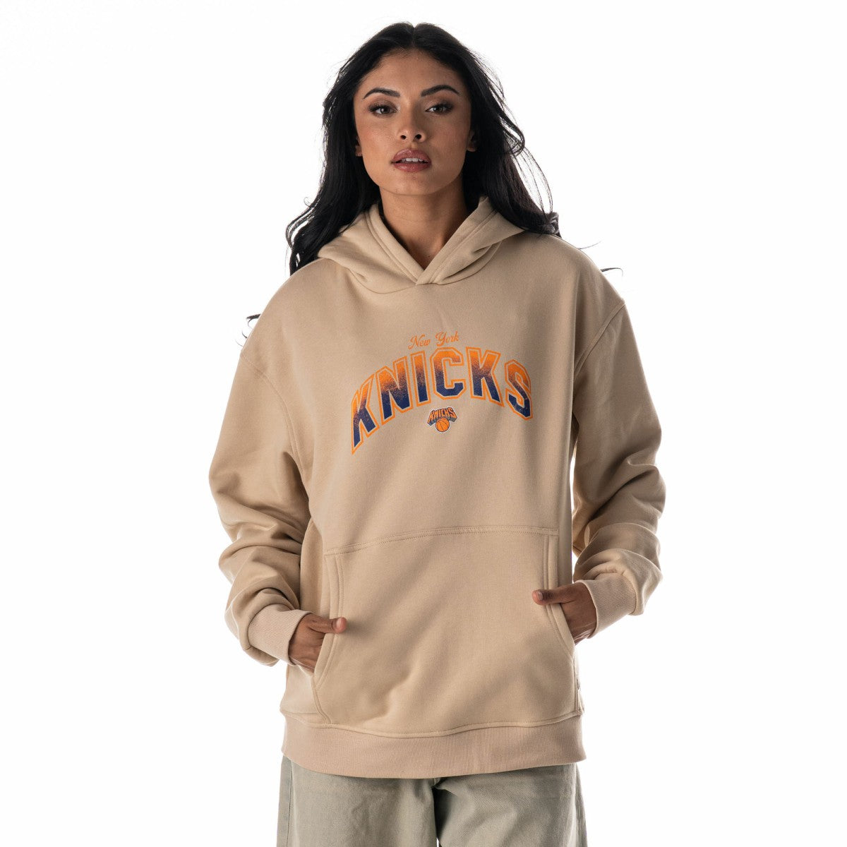 NBA - New York Knicks The Wild Collective Unisex Mantra Premium Hoodie - Tan