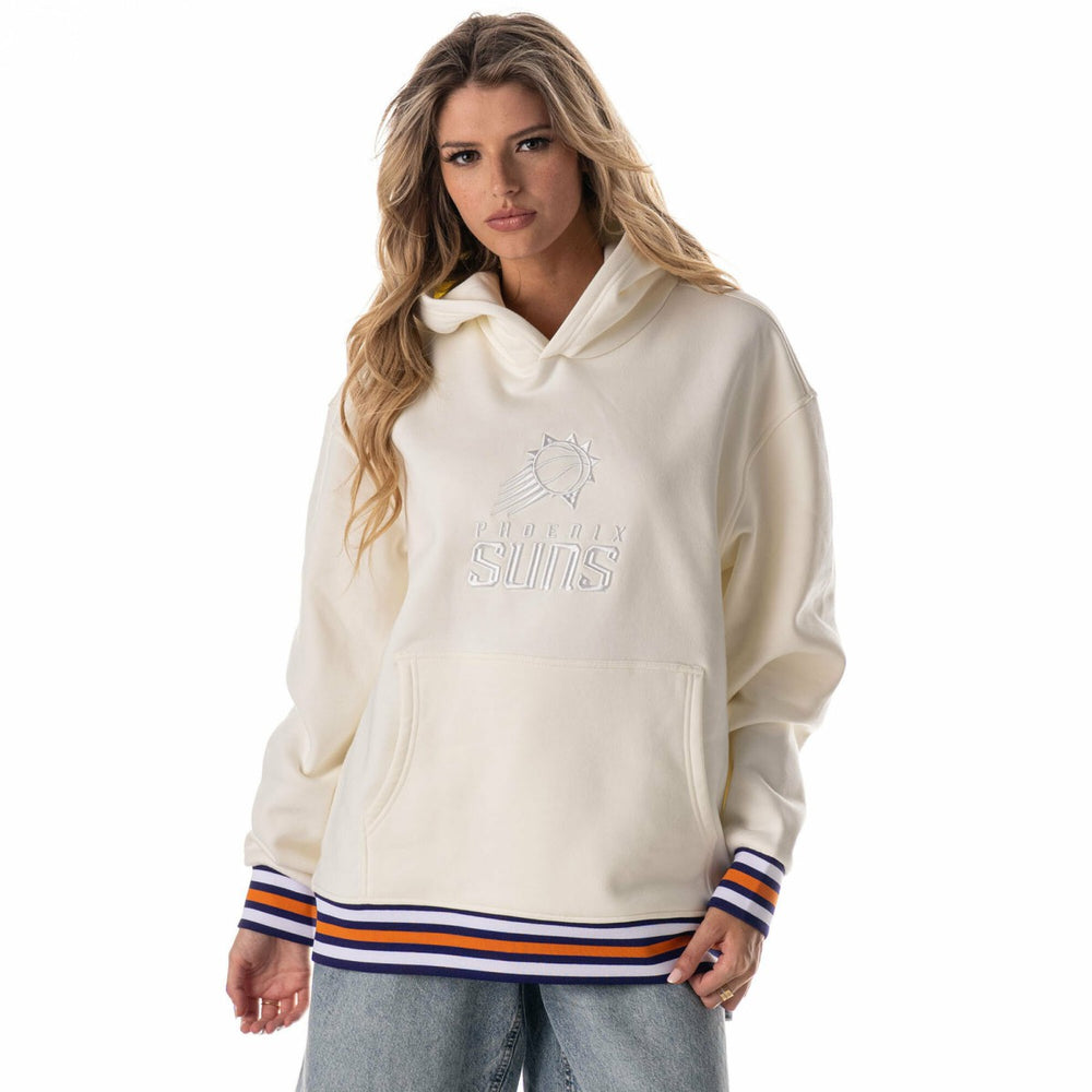 NBA - Phoenix Suns The Wild Collective Unisex 2025/26 City Edition Custom Rib Tonal Premium Hoodie - White