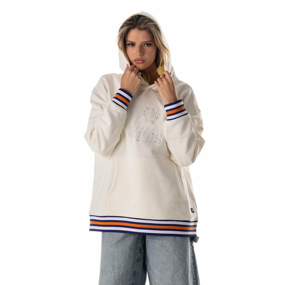 NBA - Phoenix Suns The Wild Collective Unisex 2025/26 City Edition Custom Rib Tonal Premium Hoodie - White
