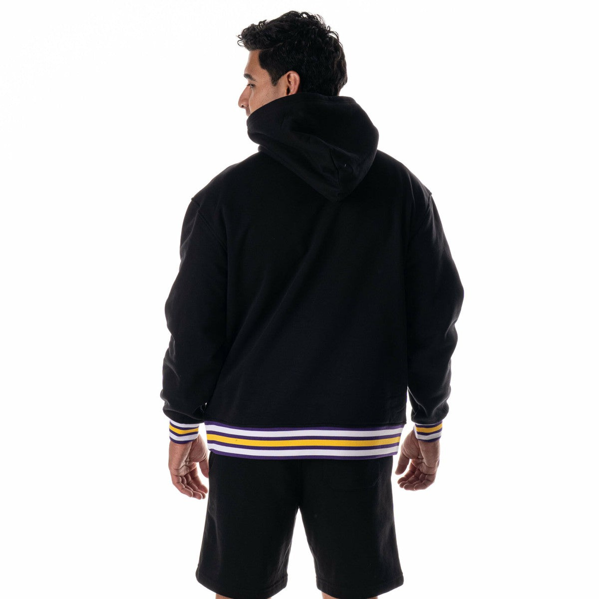 NBA - Los Angeles Lakers The Wild Collective Unisex Custom Rib Tonal Premium Hoodie - Black