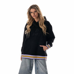 NBA - Los Angeles Lakers The Wild Collective Unisex Custom Rib Tonal Premium Hoodie - Black