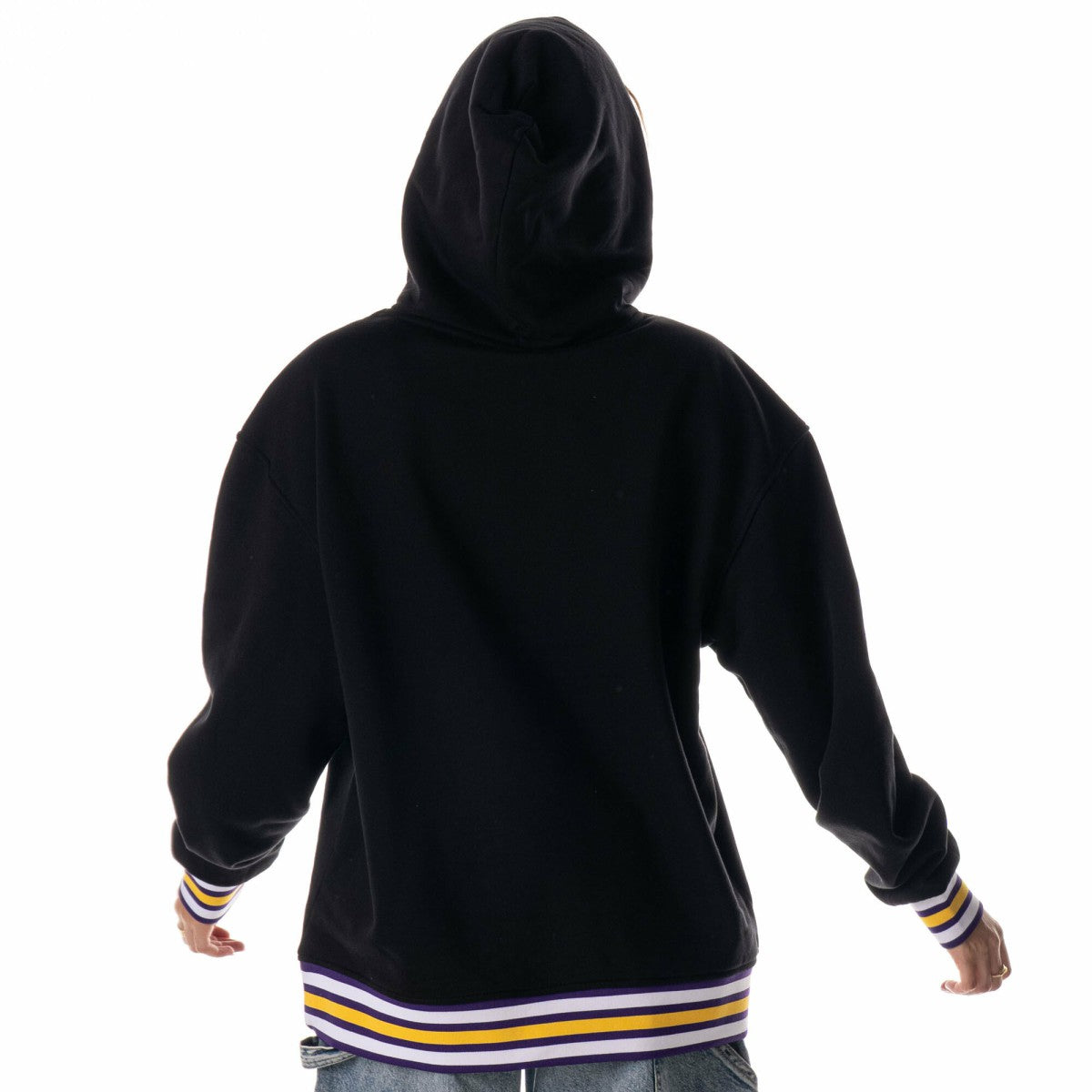 NBA - Los Angeles Lakers The Wild Collective Unisex Custom Rib Tonal Premium Hoodie - Black