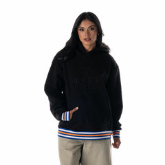 NBA - New York Knicks The Wild Collective Unisex Custom Rib Tonal Premium Hoodie - Black