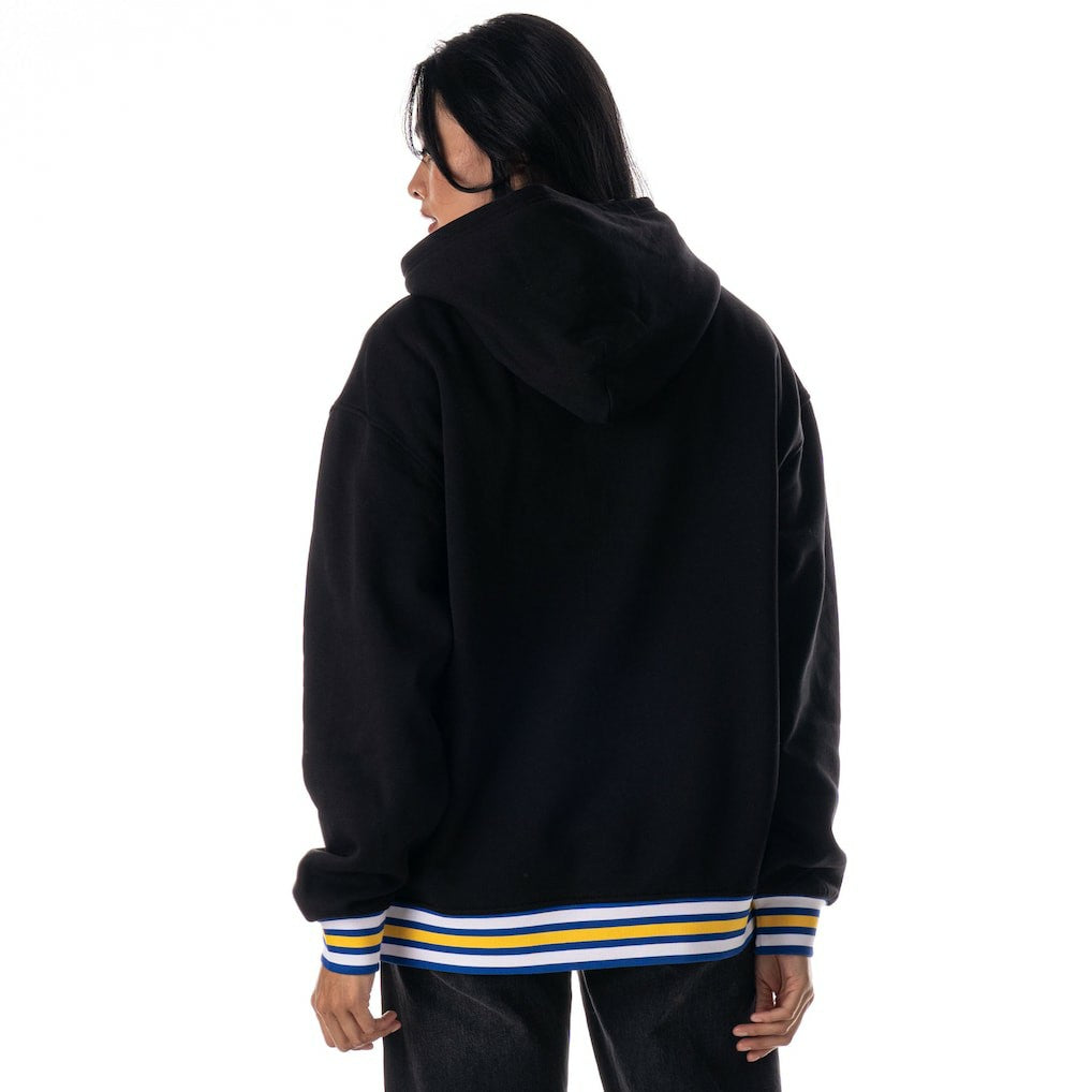 NBA - Golden State Warriors The Wild Collective Unisex Custom Rib Tonal Premium Hoodie - Black
