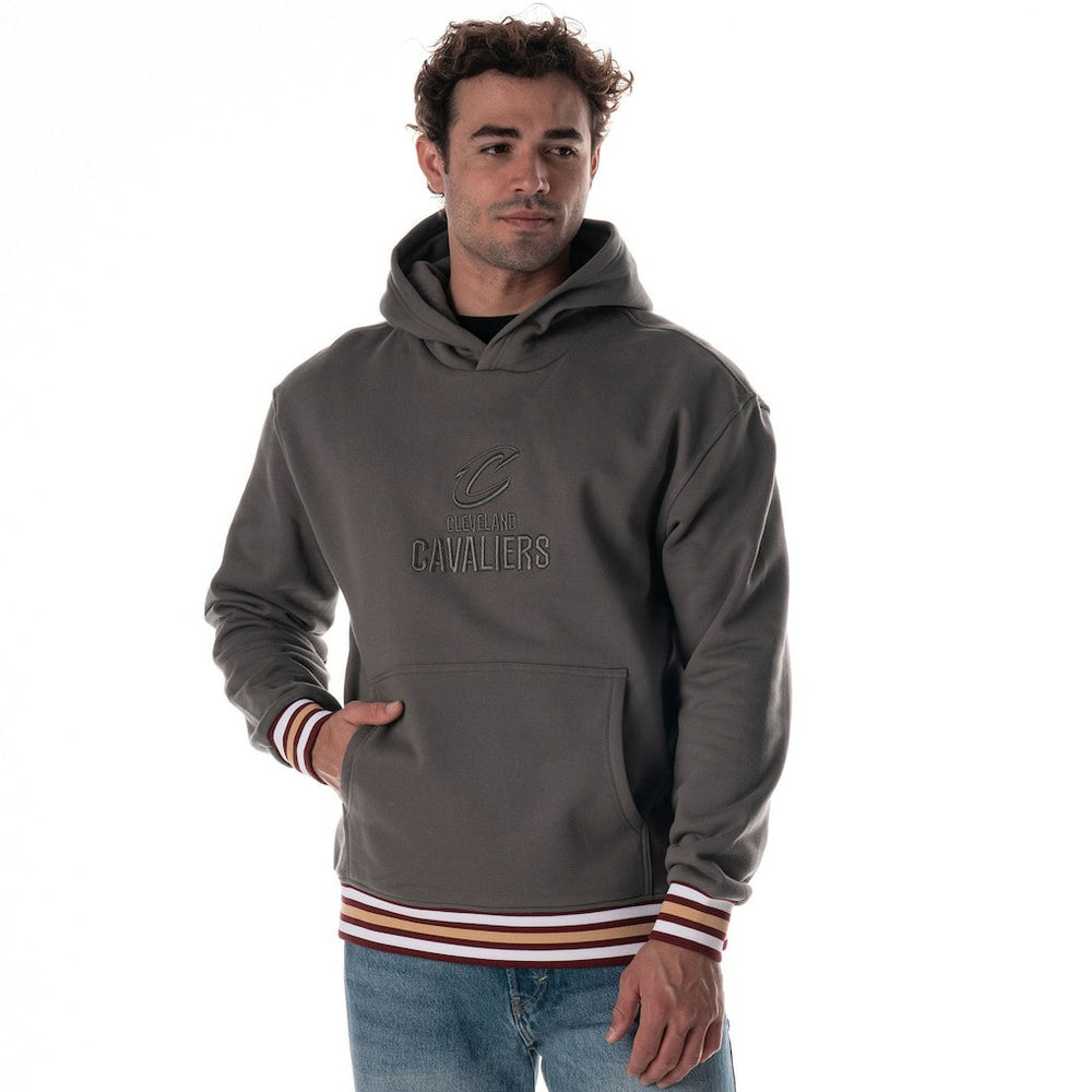 NBA - Cleveland Cavaliers The Wild Collective Unisex Custom Rib Tonal Premium Hoodie - Charcoal